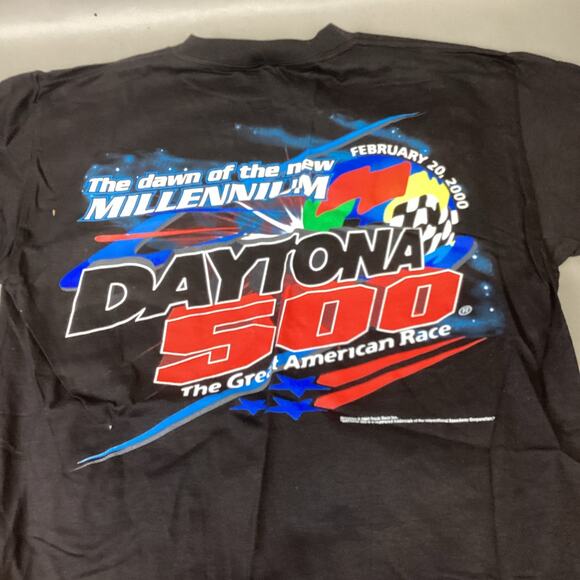 Vintage Mens Large Daytona 500 NASCAR February 2000 Double-Sided Graphic T-shirt - Picture 5 of 7